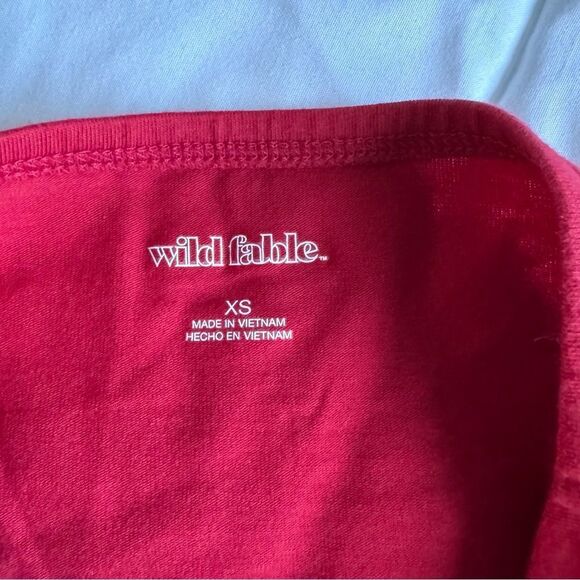 Wild Fable Red Graphic Tube Top, XXS - Picture 5 of 6